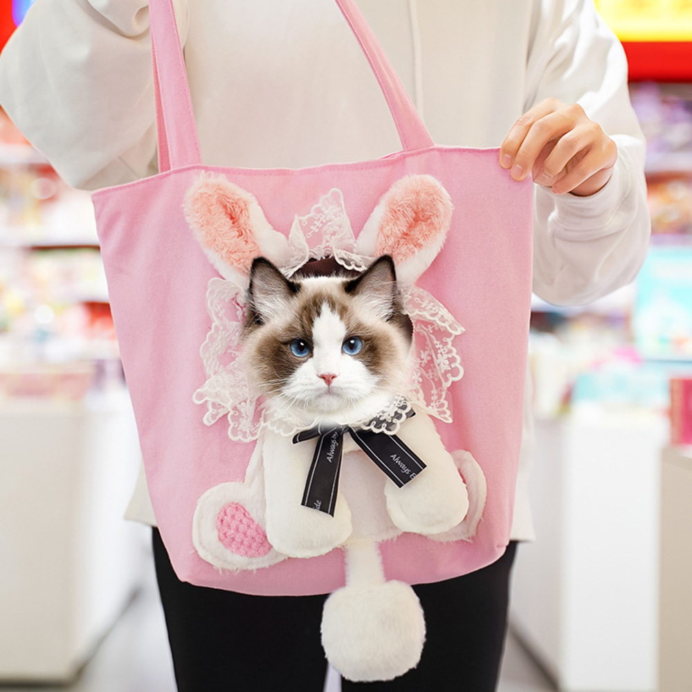😺🎒Funny Cat Peeking Out Pet Shoulder Bag