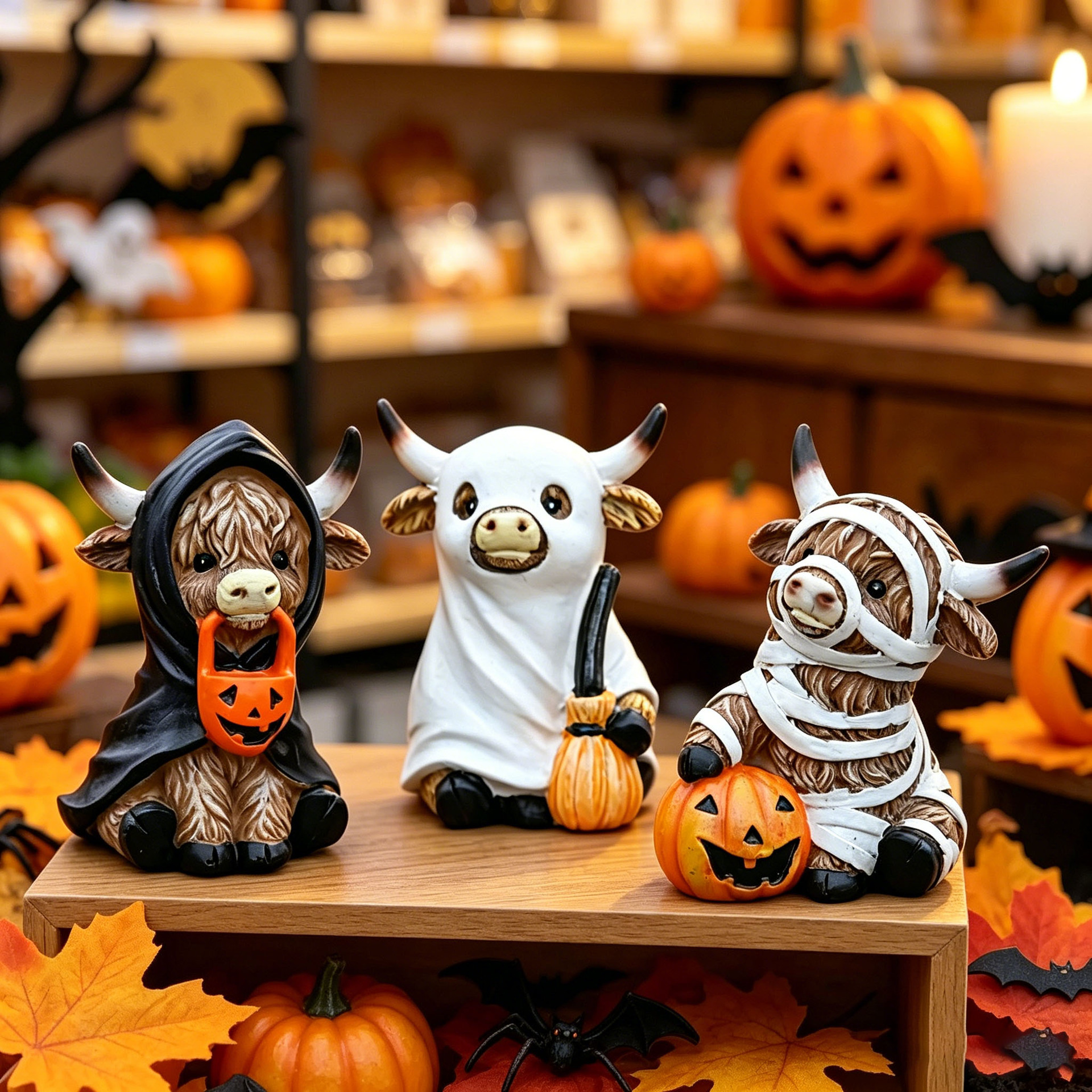 Halloween Highland Cow Magic Ornament Decoration Gift