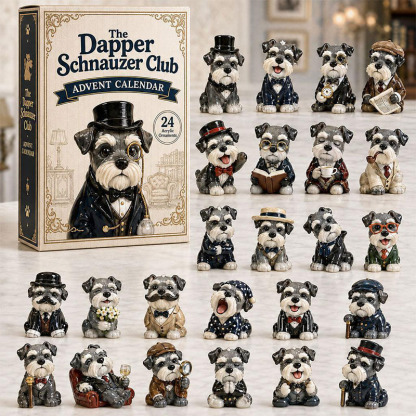 🎁🐶24 Days Schnauzer Acrylic Ornament Advent Calendar