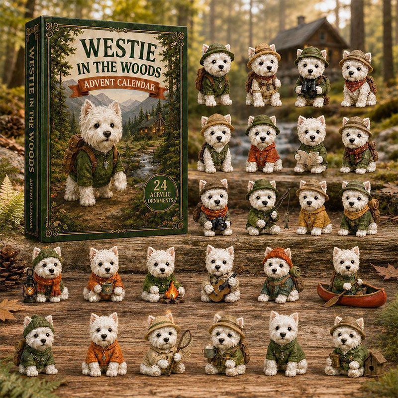 😍🐕24 Days West Highland Acrylic Ornament Advent Calendar