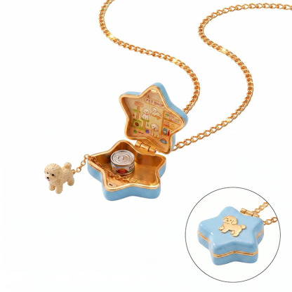 🎉Cute Animal Star Locket Necklace