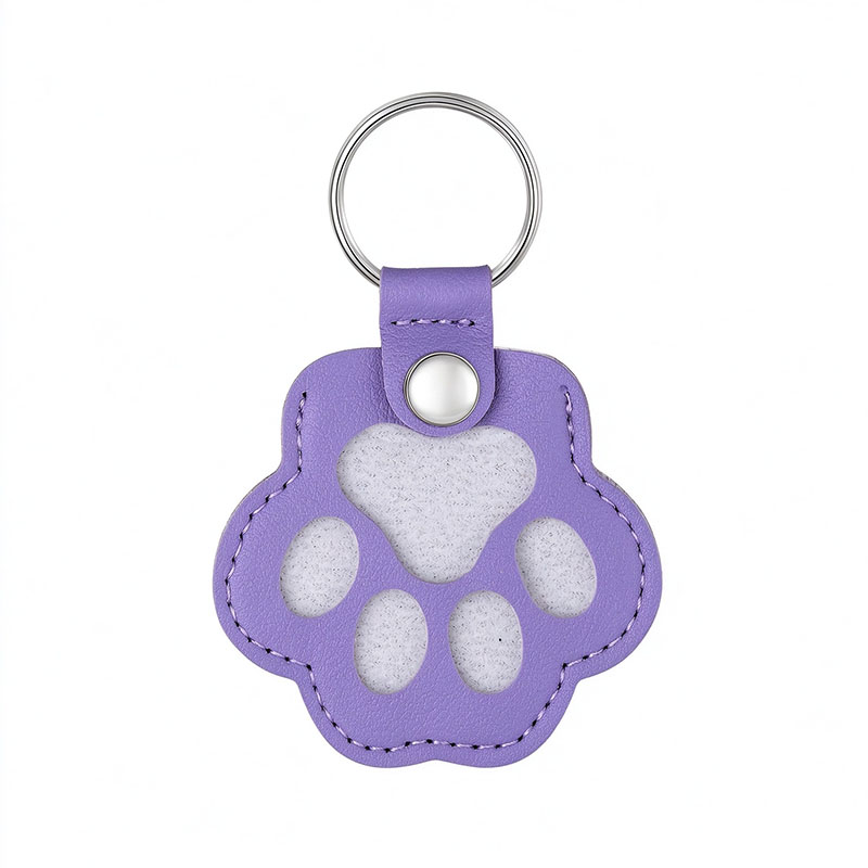 Custom Photo Leather Pet Hair Keychain