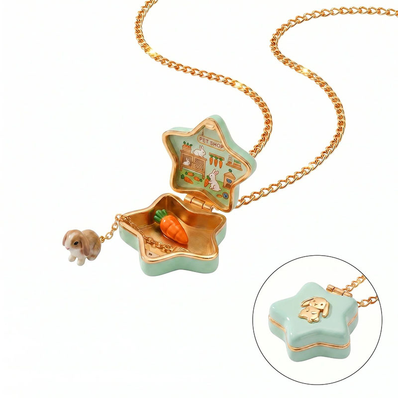 🎉Cute Animal Star Locket Necklace