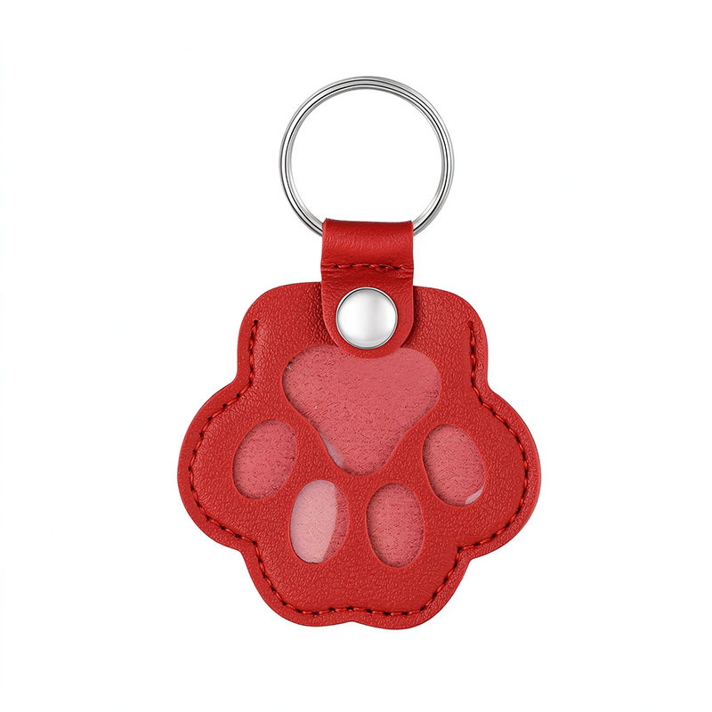 Custom Photo Leather Pet Hair Keychain