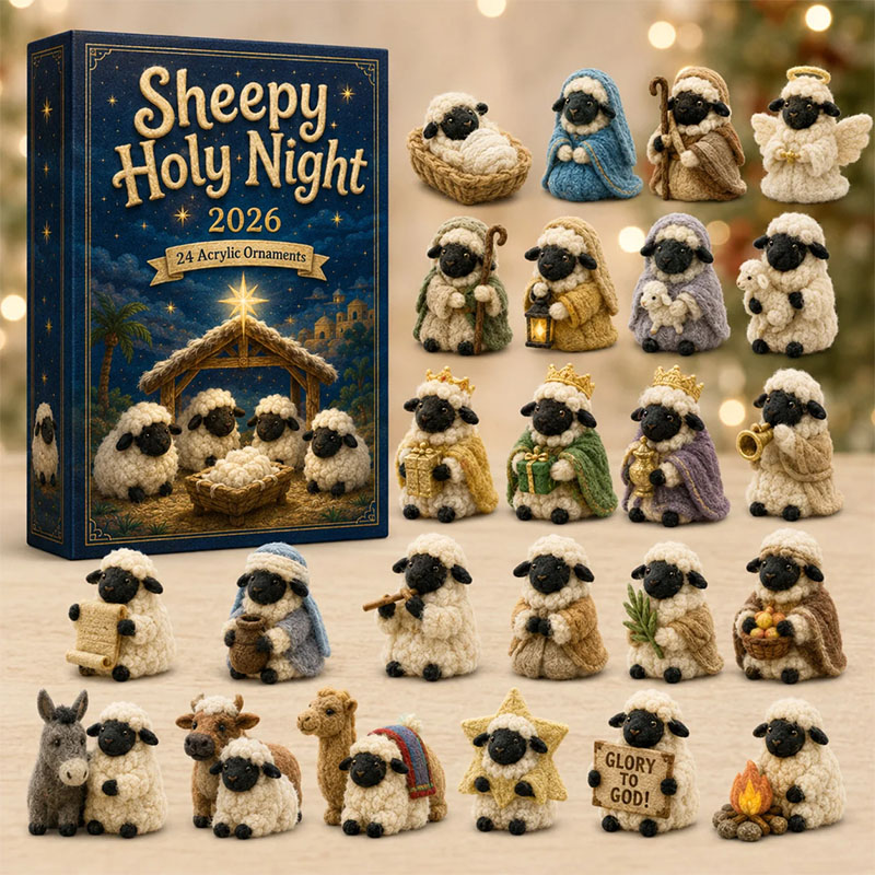 ✨24 Days Sheep Acrylic Ornament Advent Calendar