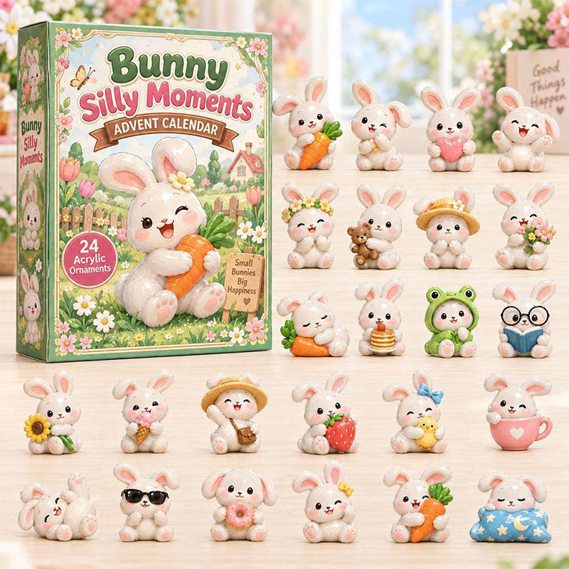 🎁🐇24 Days Bunny Acrylic Ornament Advent Calendar