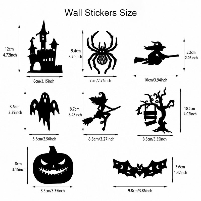 Halloween Glow in Dark Wall Stickers
