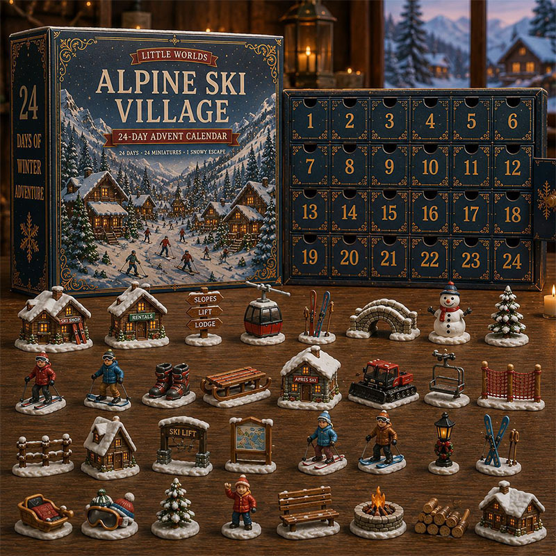✨🎄24 Days Of Christmas Village Friends Acrylic Ornament Advent Calendar