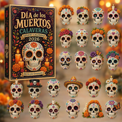 😎💀24 Days Halloween Undead Series Acrylic Ornament Advent Calendar