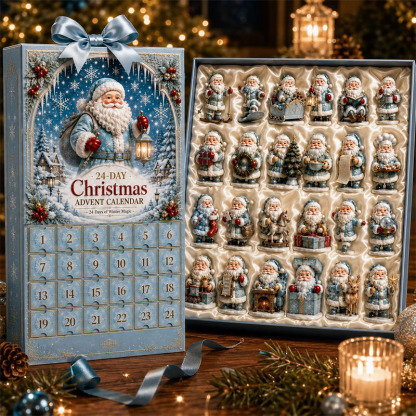 😍🎅24 Days Christmas Santa Acrylic Ornament Advent Calendar