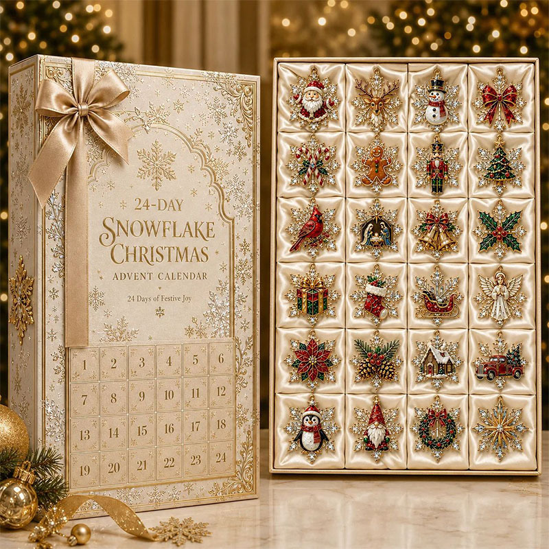 😍🎅24 Days Christmas Santa Acrylic Ornament Advent Calendar