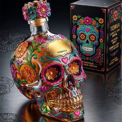 Day of the Dead Collector Goblet – Limited Edition Art Glass
