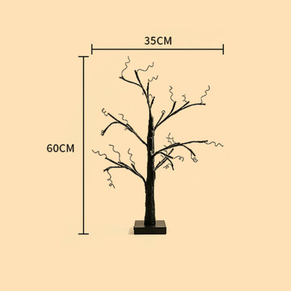 Halloween Coral Branch Pumpkin Ghost Tree