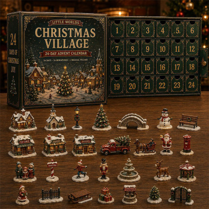 ✨🎄24 Days Of Christmas Village Friends Acrylic Ornament Advent Calendar