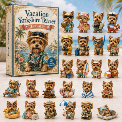 🐶24 Days Yorkie Acrylic Ornament Advent Calendar