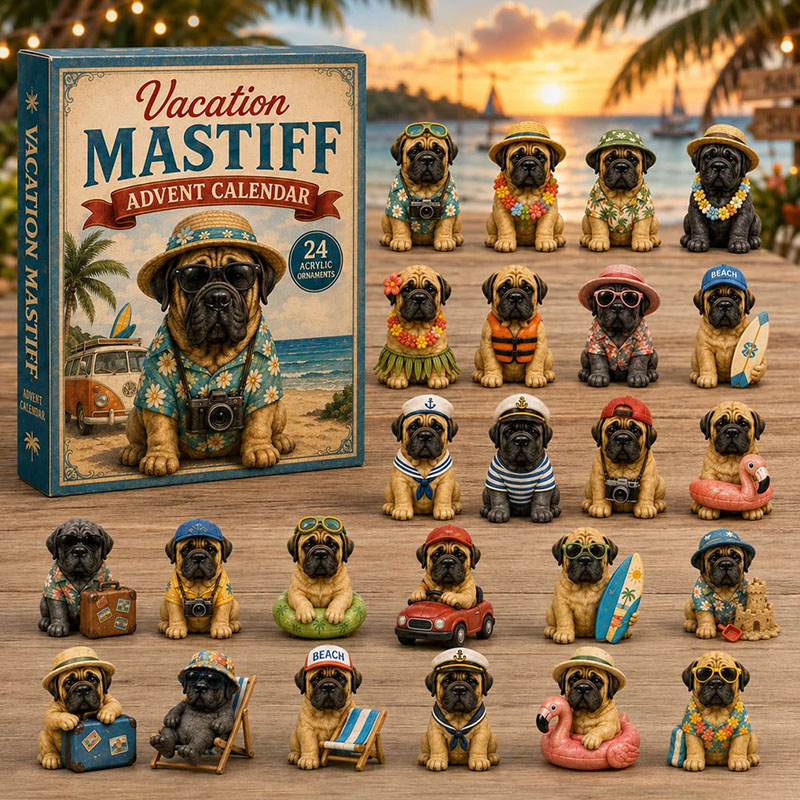✨24 Days Mastiff Acrylic Ornament Advent Calendar