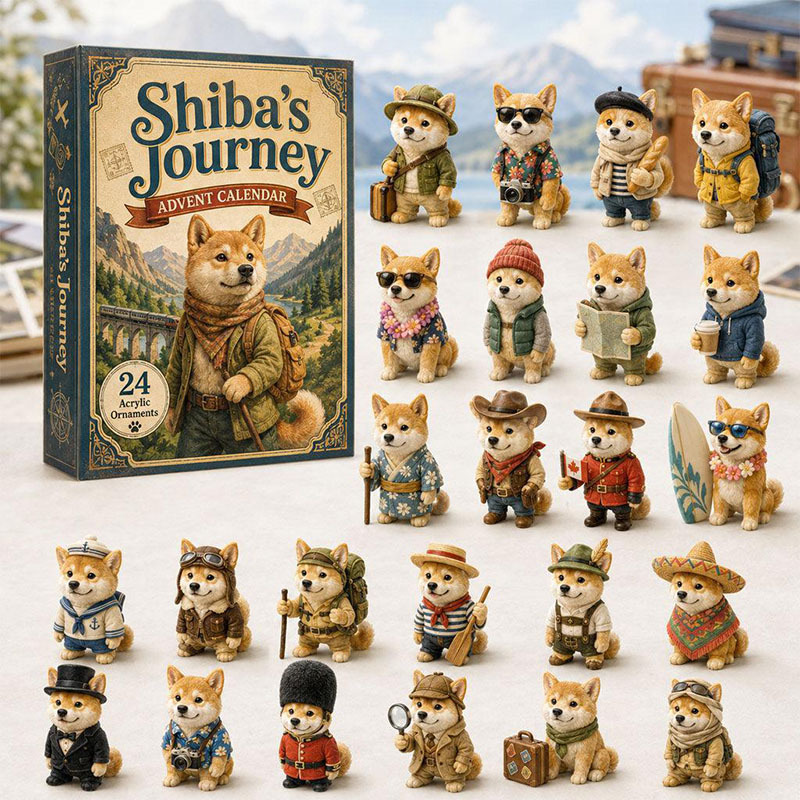 🎁🐕24 Days Shiba Acrylic Ornament Advent Calendar