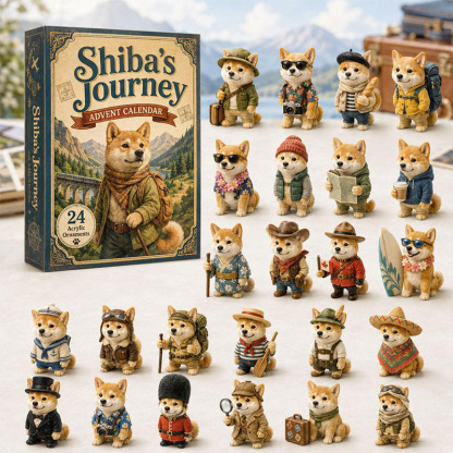 🎁🐕24 Days Shiba Acrylic Ornament Advent Calendar