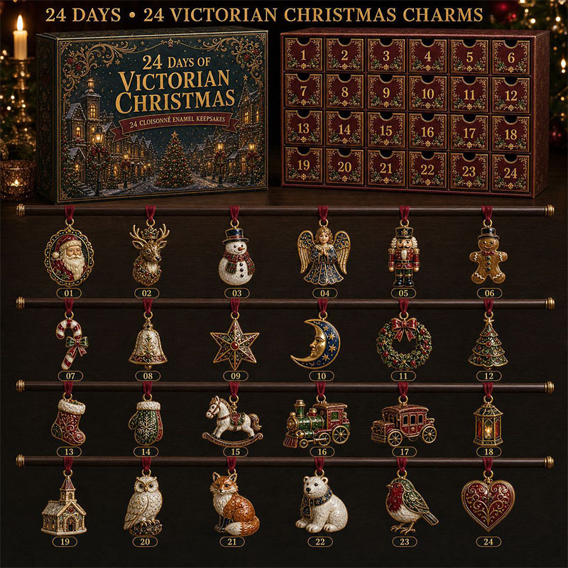 😍🎅24 Days Christmas Santa Acrylic Ornament Advent Calendar