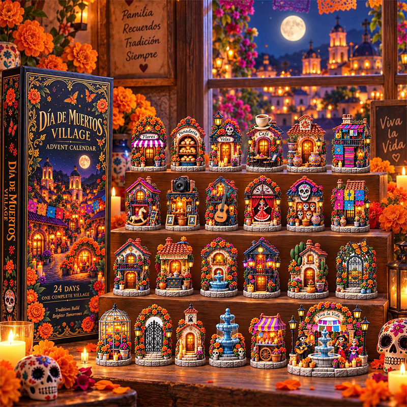 😎💀24 Days Halloween Undead Series Acrylic Ornament Advent Calendar