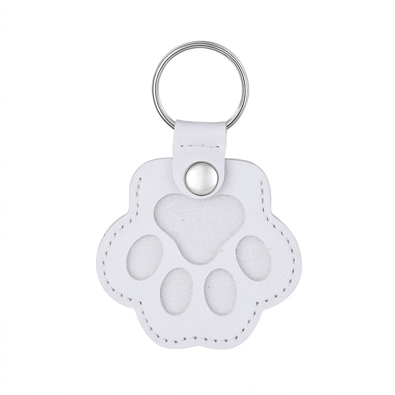 Custom Photo Leather Pet Hair Keychain