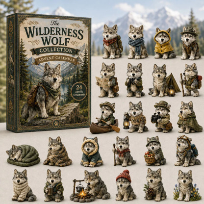 ✨24 Days Wolf Acrylic Ornament Advent Calendar