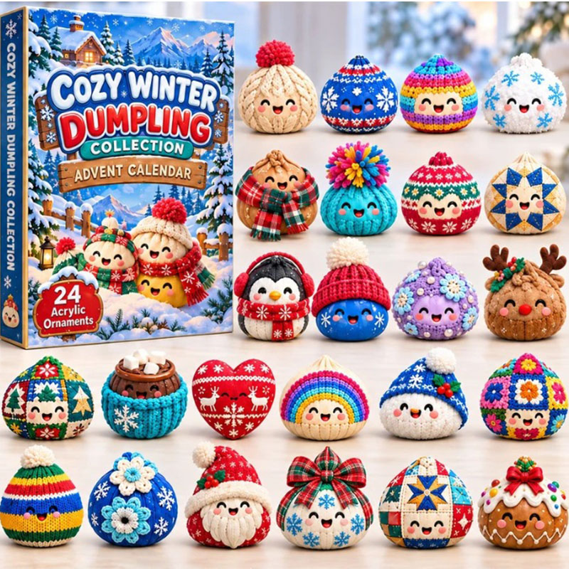 ✨24 Days Dumpling Acrylic Ornament Advent Calendar