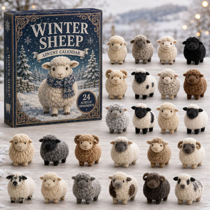 ✨24 Days Sheep Acrylic Ornament Advent Calendar