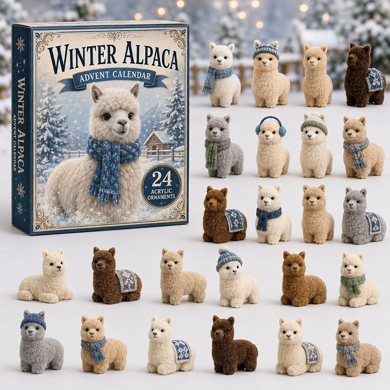 ✨24 Days Alpaca Acrylic Ornament Advent Calendar