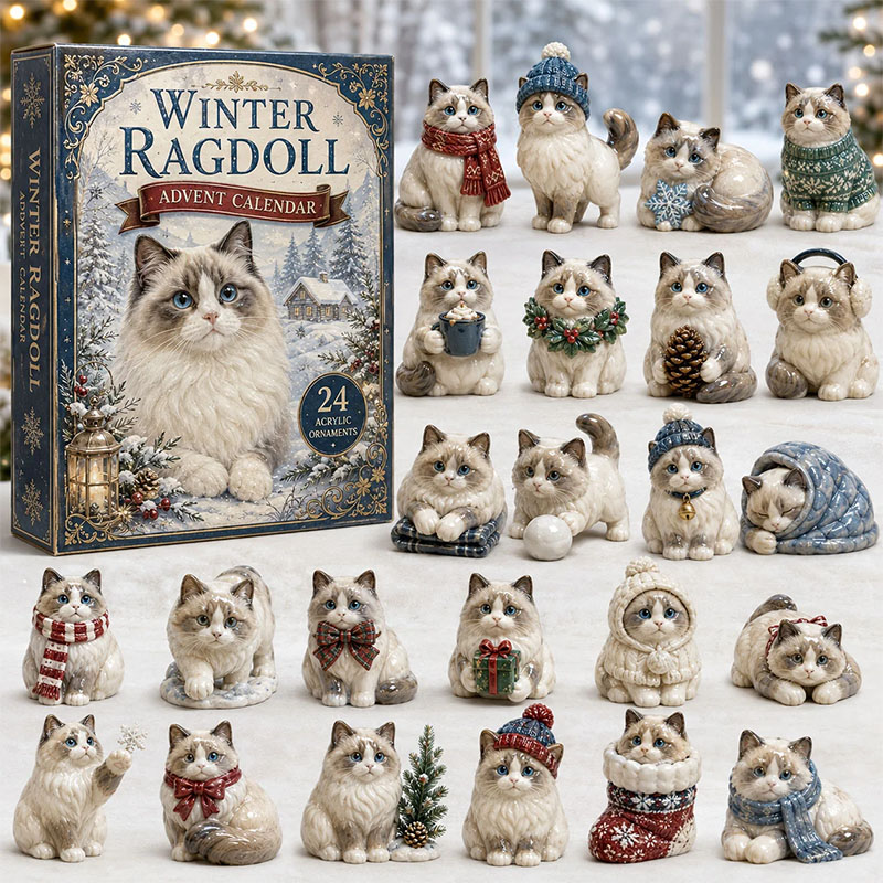 ✨24 Days Ragdoll Acrylic Ornament Advent Calendar