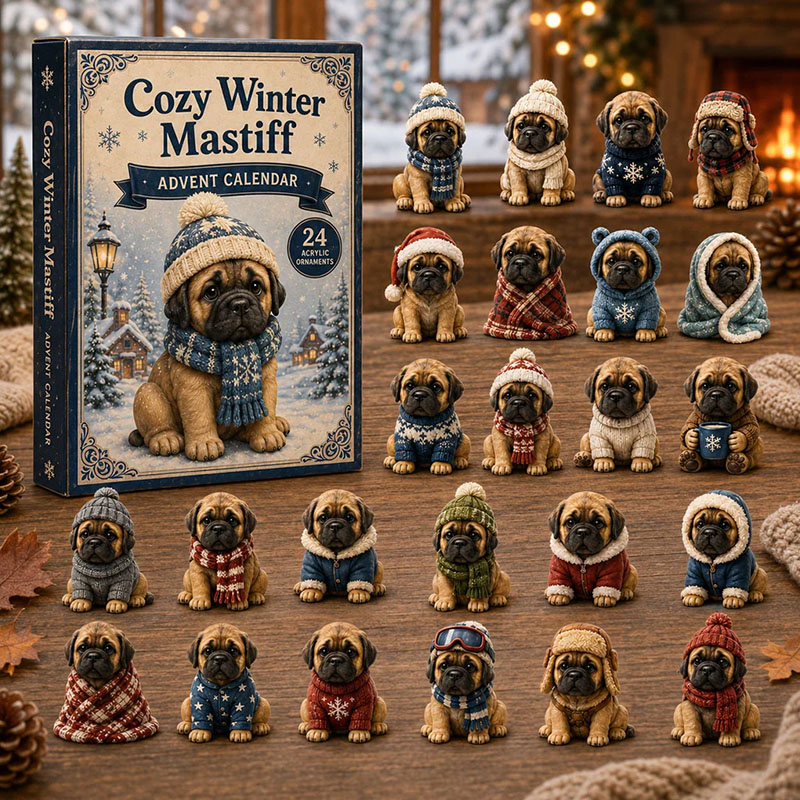 ✨24 Days Mastiff Acrylic Ornament Advent Calendar