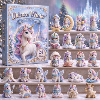 ✨24 Days Unicorn Acrylic Ornament Advent Calendar