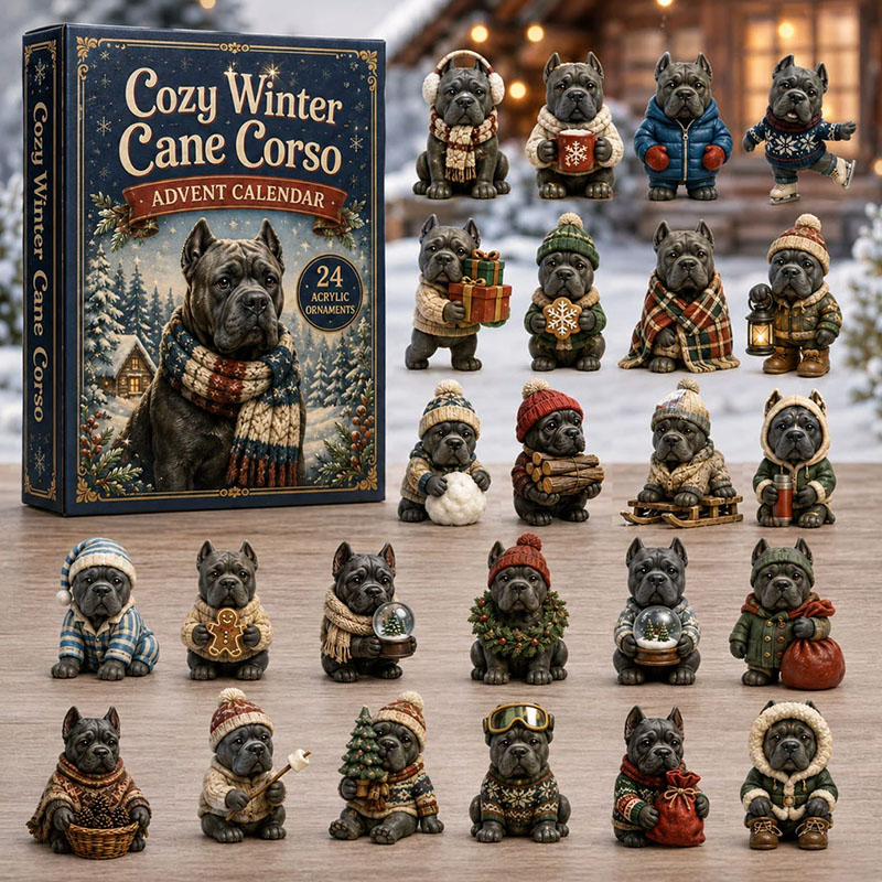 ✨24 Days Cane Corso Acrylic Ornament Advent Calendar