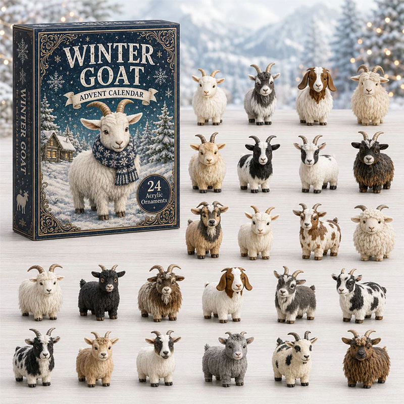 ✨24 Days Goat Acrylic Ornament Advent Calendar