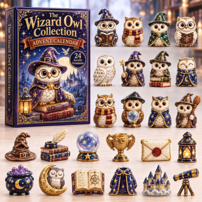 😍🐕24 Days Owl Acrylic Ornament Advent Calendar