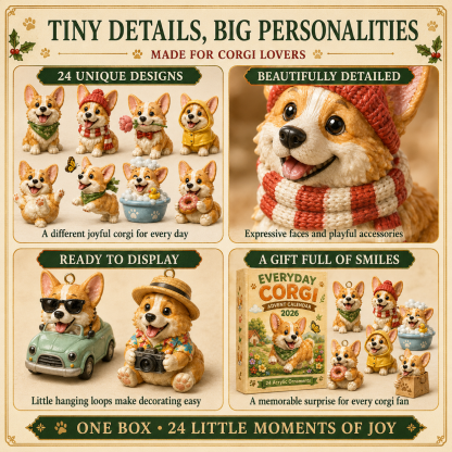 ✨Everyday Corgi Advent Calendar 2026 - 24-Day Festive Countdown