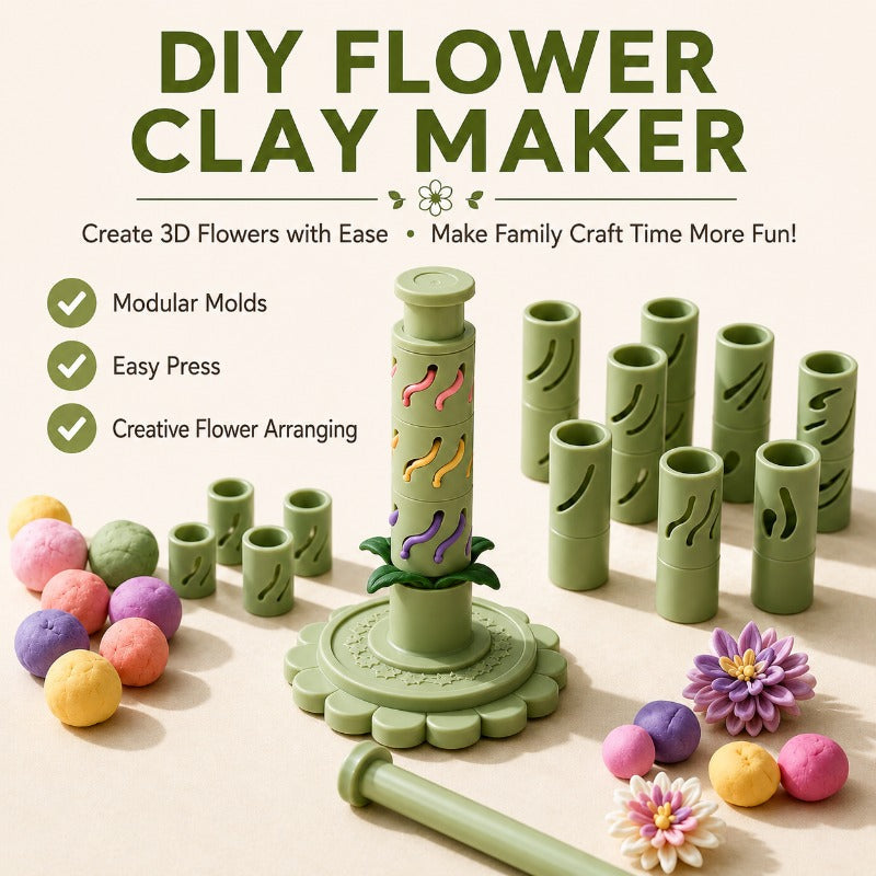 🎀Clay Flower Bouquet Making Kit Crafts for Adults & Teens