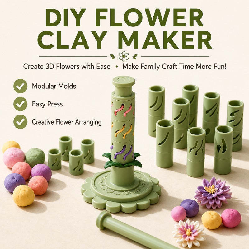🎀Clay Flower Bouquet Making Kit Crafts for Adults & Teens
