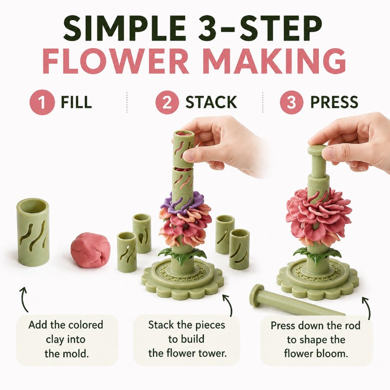 🎀Clay Flower Bouquet Making Kit Crafts for Adults & Teens