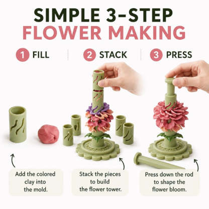 🎀Clay Flower Bouquet Making Kit Crafts for Adults & Teens