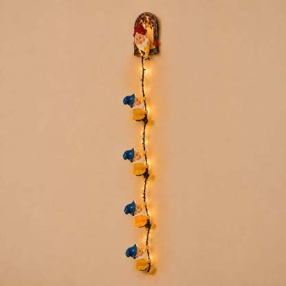 🎀Handmade Climbing Gnome Christmas StringLights, Indoor OutdoorWall Hanging Holiday Decor