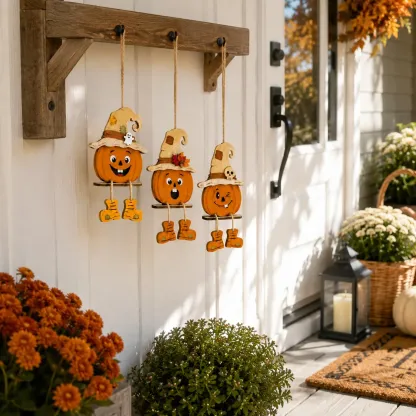 Halloween Pumpkin Shelf Sitters(3Pcs)