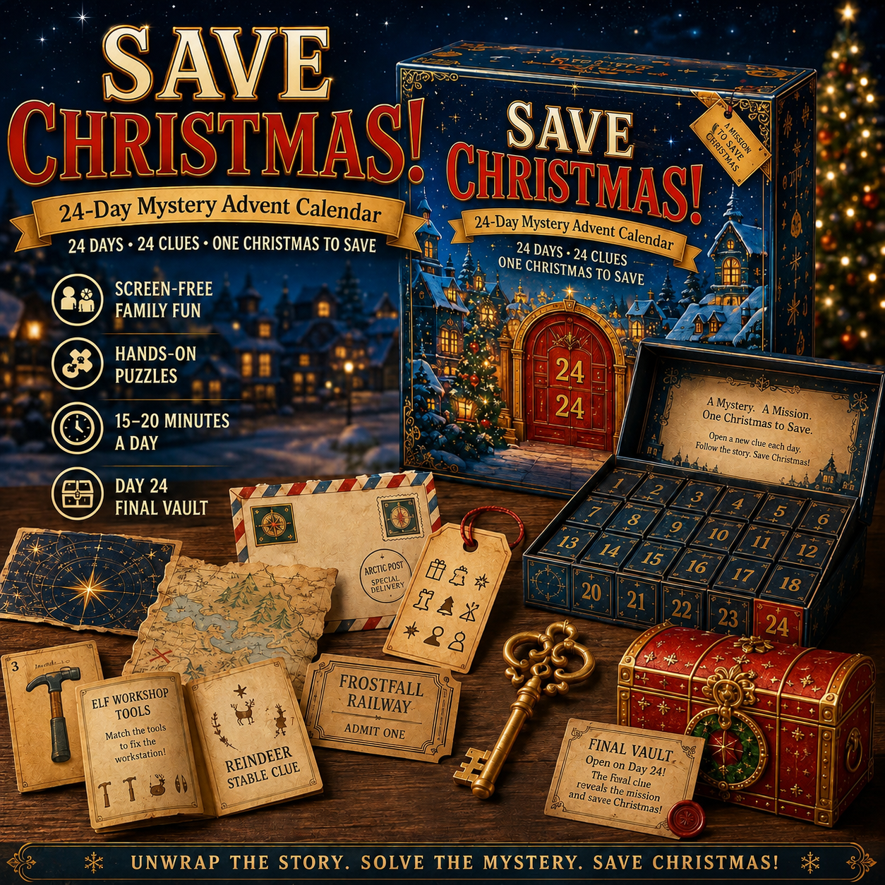 🎁✨24-Day Mystery Adventure Advent Calendar Collection