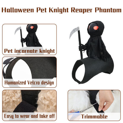 Dark Harvest Knight Transformation Pet Costume - One Tiny Rider. A Whole Lot of Howls.