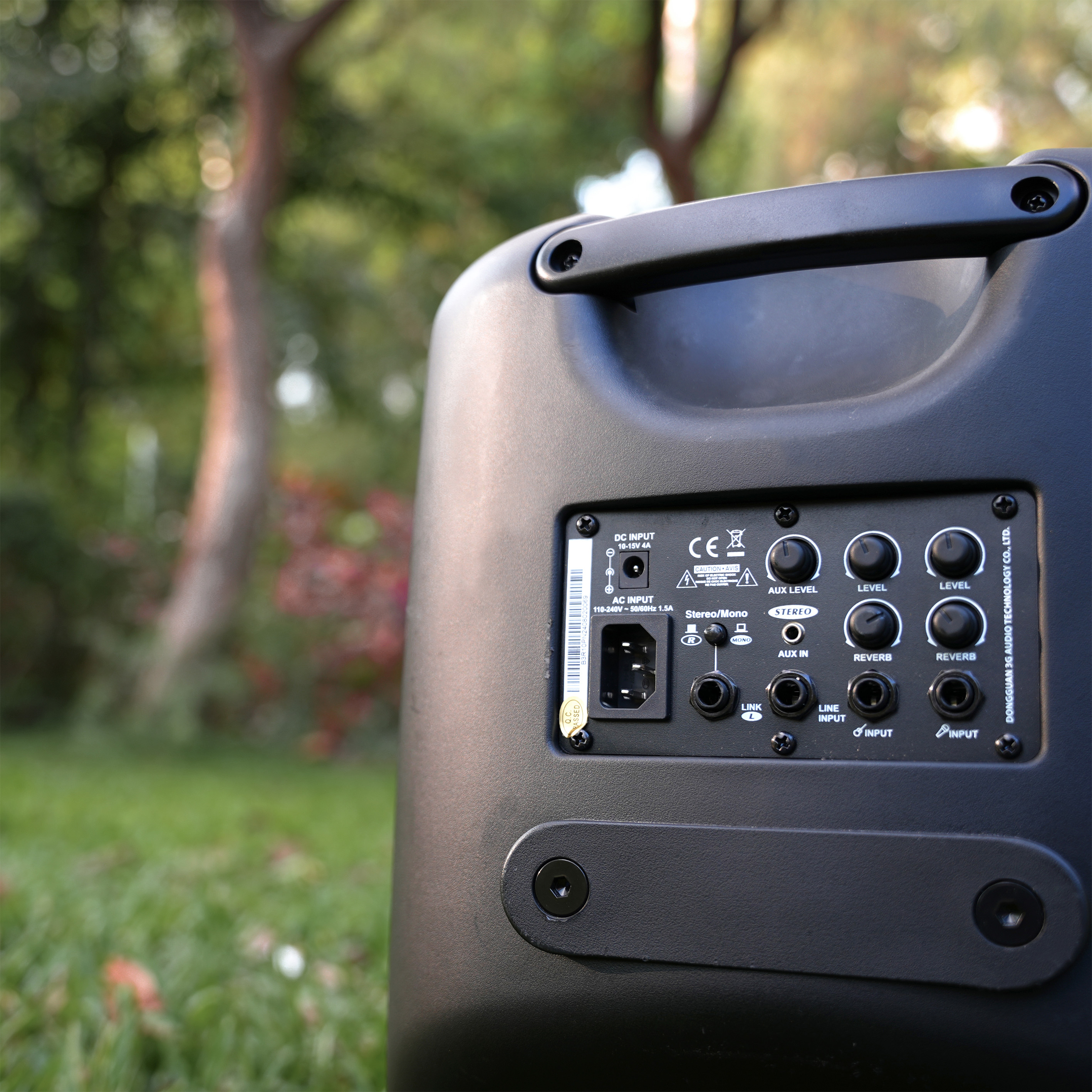 {"default":"Annotated diagram of Betathree R10P speaker panel with labeled inputs and controls"}
