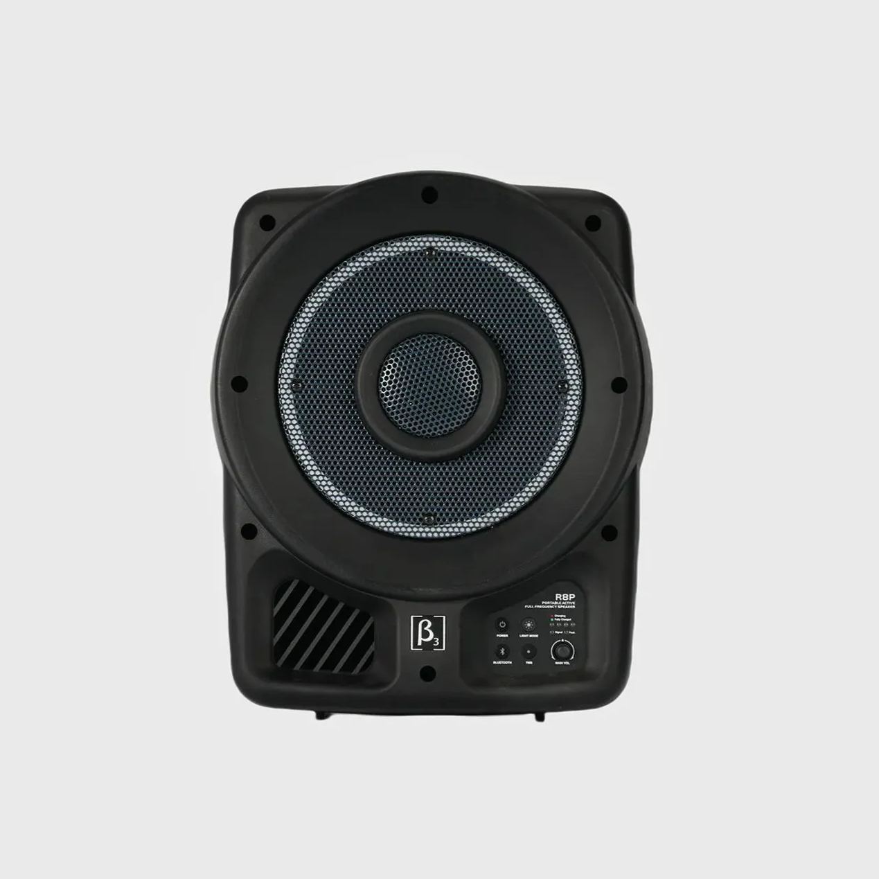 Betathree R8P portable speaker front view
