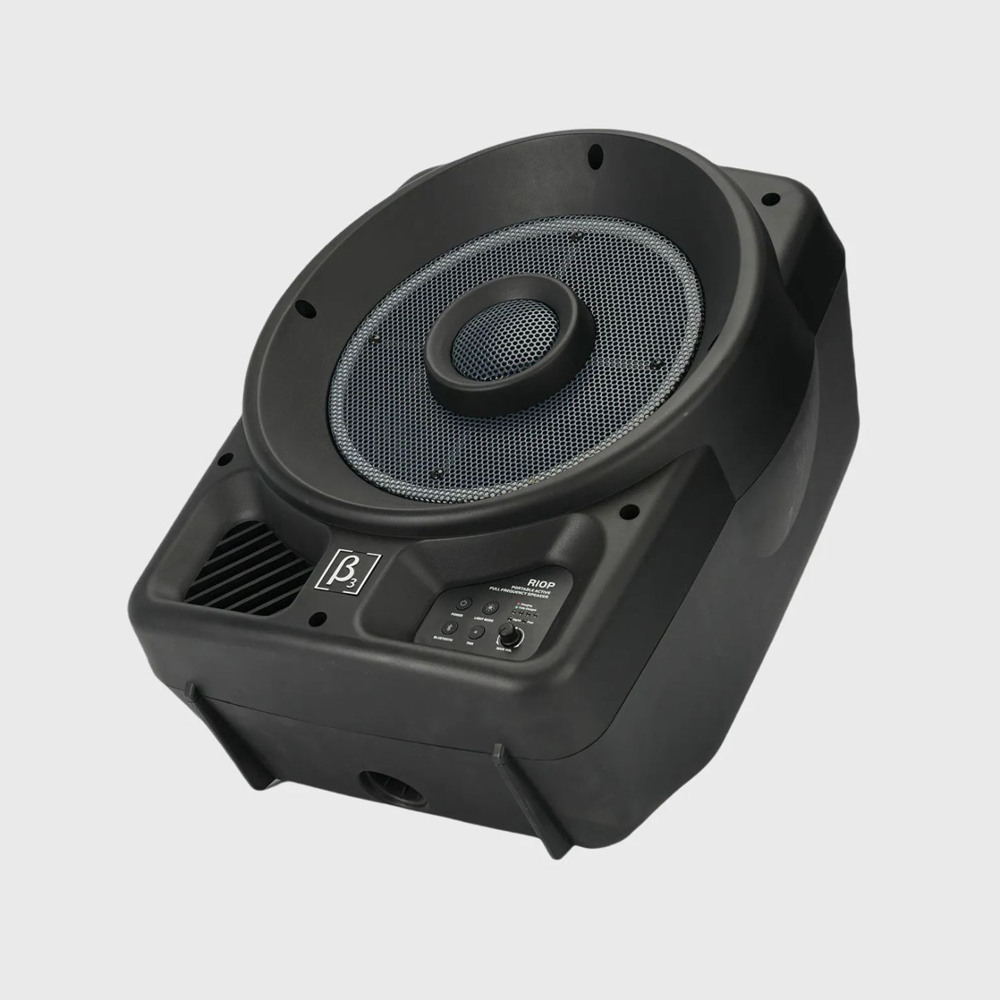 Betathree R10P professional speaker angled view

