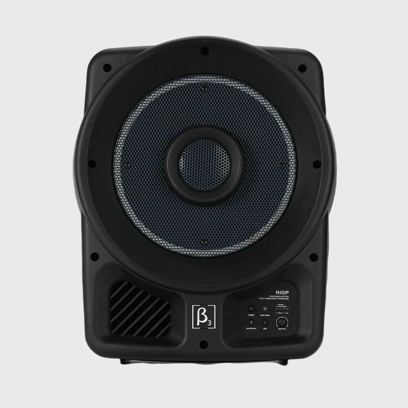 Betathree R10P professional speaker angled front view