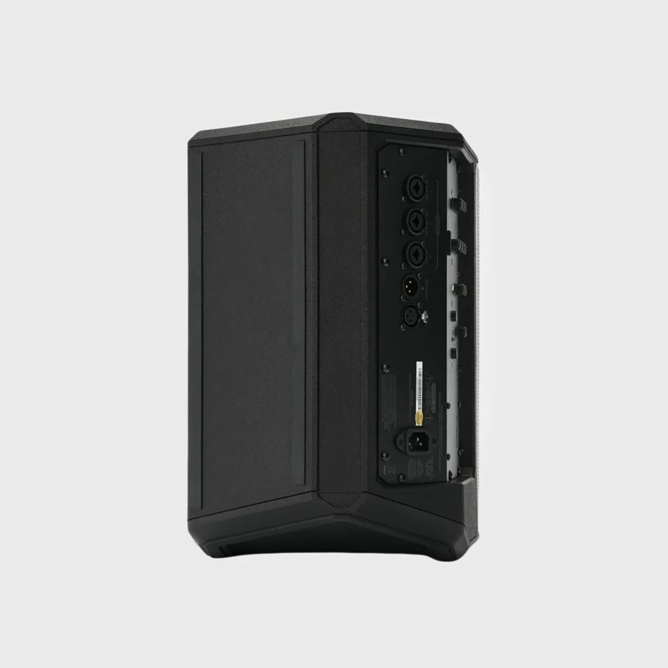 Back panel of Betathree MB3 professional speaker with connectors