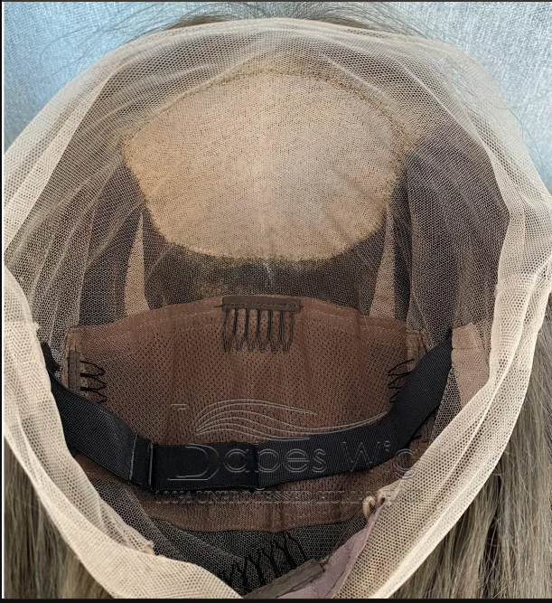 Custom highlights Silk Top Human Hair full lace wigs 